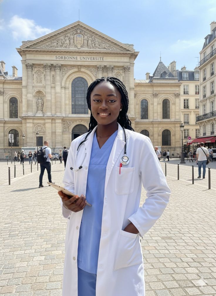 Student outside campus